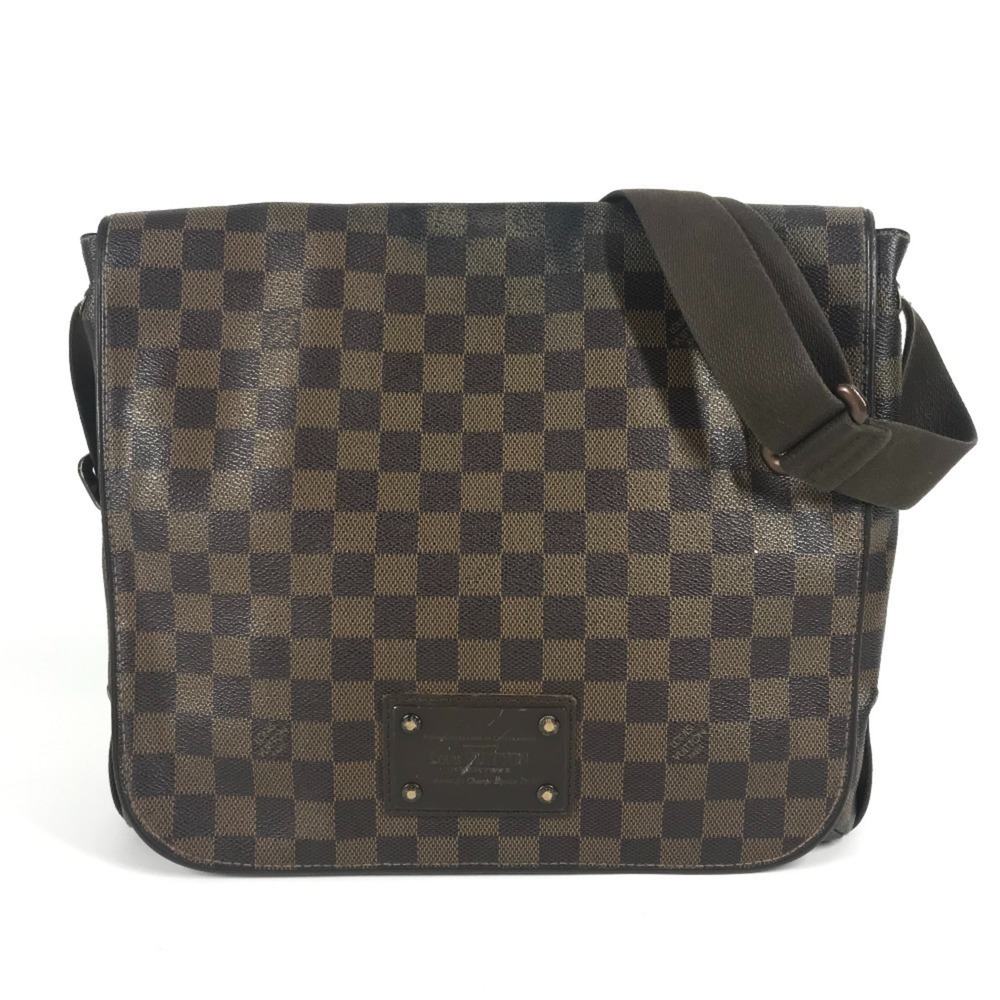 LOUIS VUITTON Authentic Brown Damier Canvas Messenger Shoulder Bag